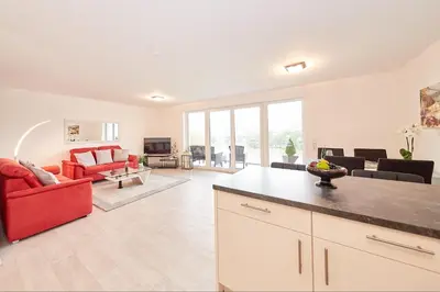 Küche/Küchenzeile in der Unterkunft Ferienwohnung Moselzauber