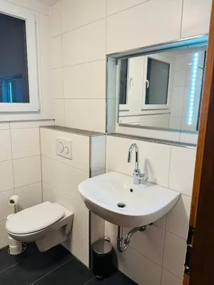 Ein Badezimmer in der Unterkunft Familien Ferienhaus in der Vulkaneifel -Mechthild-