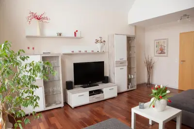 TV/Unterhaltungsangebot in der Unterkunft Ferienwohnung Am Korretsberg