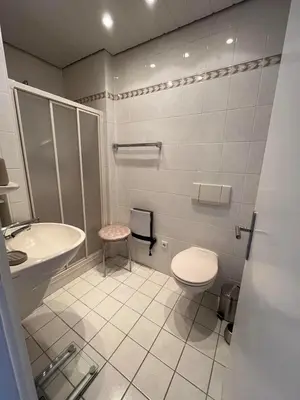 Ein Badezimmer in der Unterkunft Haus Arthur Klingels, Ferienwohnungen