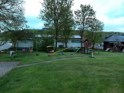 Ein Garten an der Unterkunft Meisenthaler Mühle