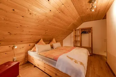 Ein Bett oder Betten in einem Zimmer der Unterkunft Ferienhaus Störzel