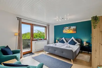 Ein Bett oder Betten in einem Zimmer der Unterkunft PanoramaNest