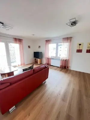 Ein Sitzbereich in der Unterkunft ferienwohnung natalie