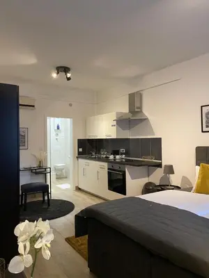Küche/Küchenzeile in der Unterkunft City Apartments Trier Suite 5