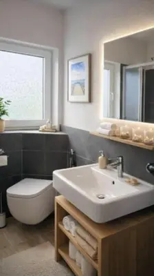 Ein Badezimmer in der Unterkunft Giovanna Ferienwohnung