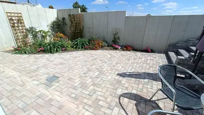 Ein Garten an der Unterkunft Ferienwohnung Zum Kreuzbaum