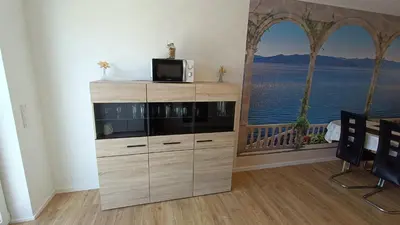 Küche/Küchenzeile in der Unterkunft Ferienwohnung Zum Kreuzbaum