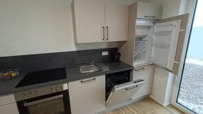 Küche/Küchenzeile in der Unterkunft Ferienwohnung Zum Kreuzbaum