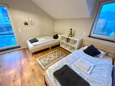Ein Bett oder Betten in einem Zimmer der Unterkunft Ron vacation home in Gerolstein