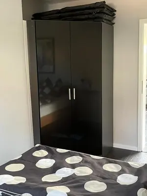 Ein Bett oder Betten in einem Zimmer der Unterkunft Luxuriöse Ferienwohnung EG