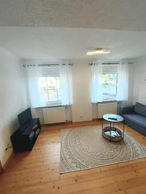 Ein Sitzbereich in der Unterkunft Ferienwohnung auf Hof Santangelo