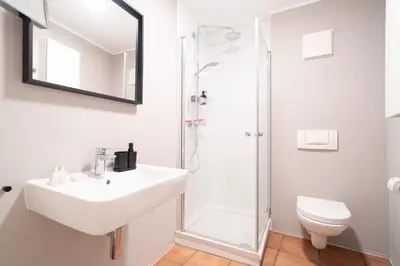 Ein Badezimmer in der Unterkunft Stilvolle Wohlfühloase Andernach