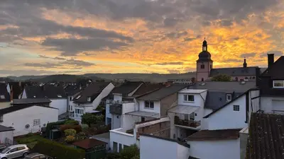 Blick auf den Sonnenuntergang/Sonnenaufgang von des Ferienhauses aus oder aus der Nähe