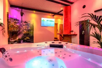 Grundriss der Unterkunft Tropical Wellness Suite I Sauna I Whirlpool I Hot Tub I TV I BBQ