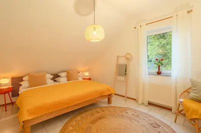 Ein Bett oder Betten in einem Zimmer der Unterkunft Pure Chi Suite I Eifelsteig I Canvas I Balcony