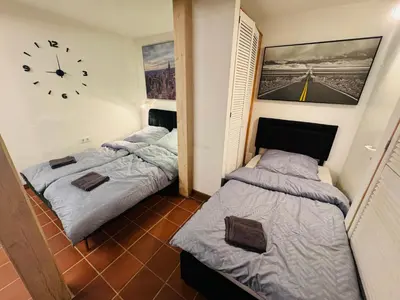 Ein Bett oder Betten in einem Zimmer der Unterkunft Waterfront Living Koblenz