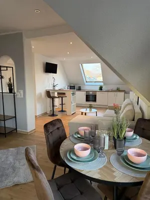 TV/Unterhaltungsangebot in der Unterkunft Schickes Apartment am Rhein