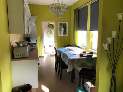 Küche/Küchenzeile in der Unterkunft Ferienwohnungen Perlina Karpat