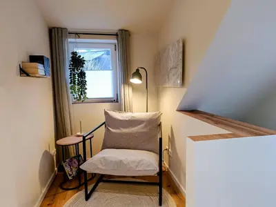 Ein Sitzbereich in der Unterkunft Dein Eifelhaus