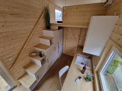 Grundriss der Unterkunft Tiny Haus bei Laacher See modernes voll ausgestattet