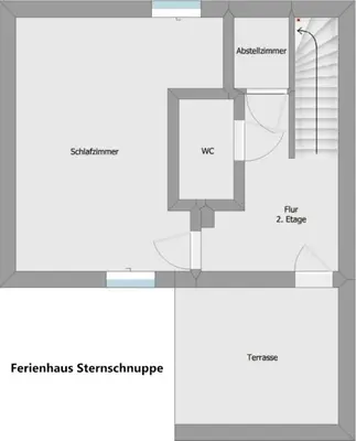 Grundriss der Unterkunft Ferienhaus Sternschnuppe