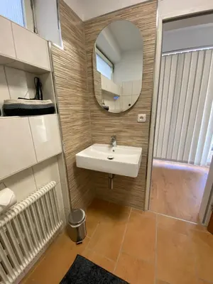 Ein Badezimmer in der Unterkunft Burgnest
