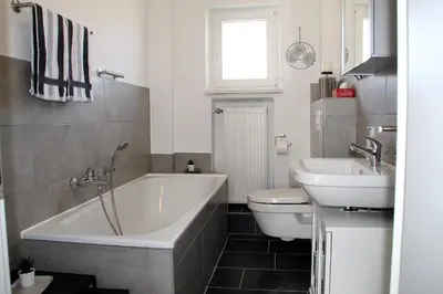 Ein Badezimmer in der Unterkunft Ferienwohnung Am Gartenzaun