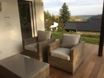 Ein Sitzbereich in der Unterkunft Ferienhaus 926