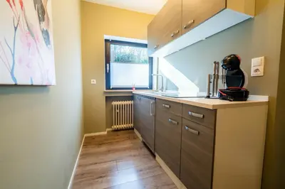 Küche/Küchenzeile in der Unterkunft Staydia Apartment ruhige Lage mit Parkplatz