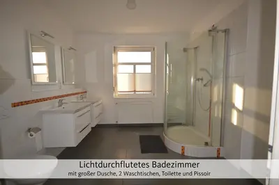 Ein Badezimmer in der Unterkunft Ferienhaus Anno 1912
