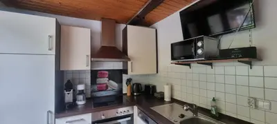 Küche/Küchenzeile in der Unterkunft Ferienwohnung Stephanie