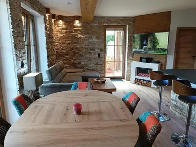 Ein Sitzbereich in der Unterkunft 4 persoons vakantie huis in Karrebæksminde