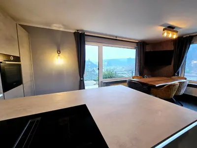 Küche/Küchenzeile in der Unterkunft Ferienwohnung Krause Deluxe