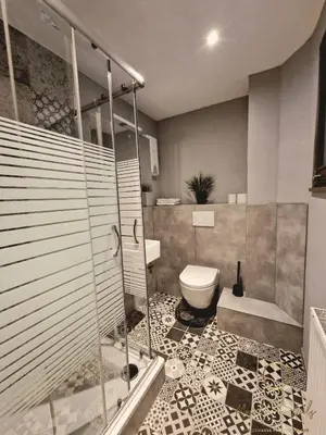 Ein Badezimmer in der Unterkunft Moselperle Güls
