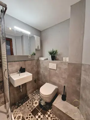 Ein Badezimmer in der Unterkunft Moselperle Güls