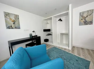 Ein Sitzbereich in der Unterkunft Charmantes Haus mit Terrasse
