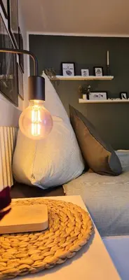 Ein Bett oder Betten in einem Zimmer der Unterkunft NEYSES Apartments - Kylltalperle