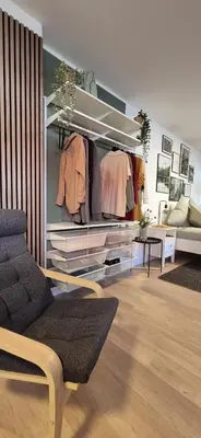 Ein Sitzbereich in der Unterkunft NEYSES Apartments - Kylltalperle