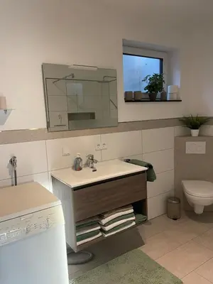 Ein Badezimmer in der Unterkunft gemütliche Ferienwohnung