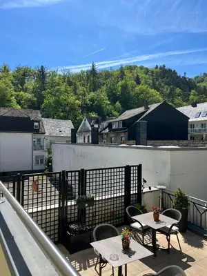 Ein Balkon oder eine Terrasse in der Unterkunft Hotel Haus Christa