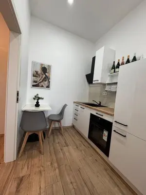Küche/Küchenzeile in der Unterkunft Ferienwohnung Mosel One