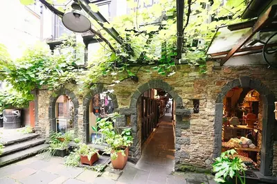 Ein Garten an der Unterkunft Charmante Ferienwohnung im Herzen der Koblenzer Altstadt
