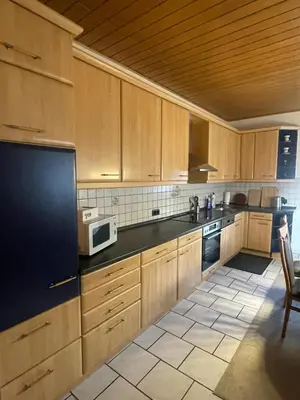 Küche/Küchenzeile in der Unterkunft Ferienwohnung mit Aussicht