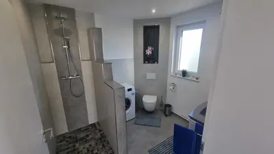 Ein Badezimmer in der Unterkunft Ferienwohnung Zum Pflanzgarten