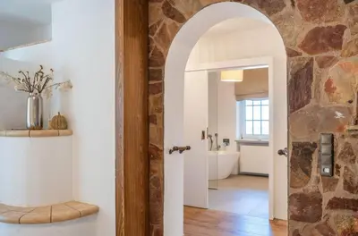 Ein Badezimmer in der Unterkunft Reet am Rhein - Chateau