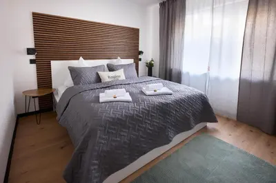 Ein Bett oder Betten in einem Zimmer der Unterkunft Residenz an der Ahr für 3 - WLAN - Parkplatz