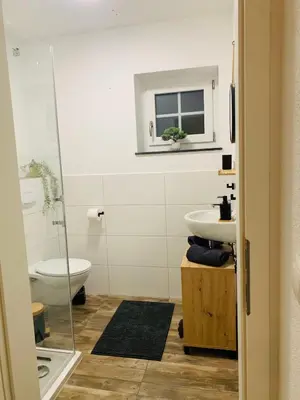 Ein Badezimmer in der Unterkunft Ferienwohnung Auszeit