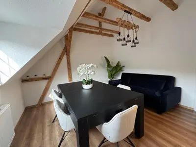 Ein Sitzbereich in der Unterkunft Heaven Estates Apartments Traben-Trarbach