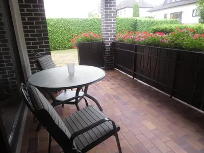 Ein Balkon oder eine Terrasse in der Unterkunft Ferienwohnung Hildenbrand